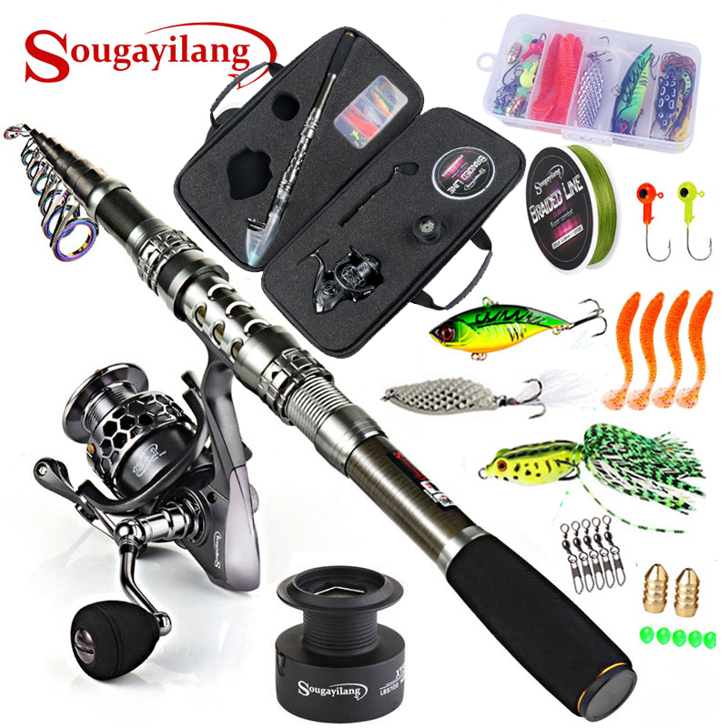 Fishing Equipment Europe - Sougayilang Fishing Rod Combos with Telescopic
