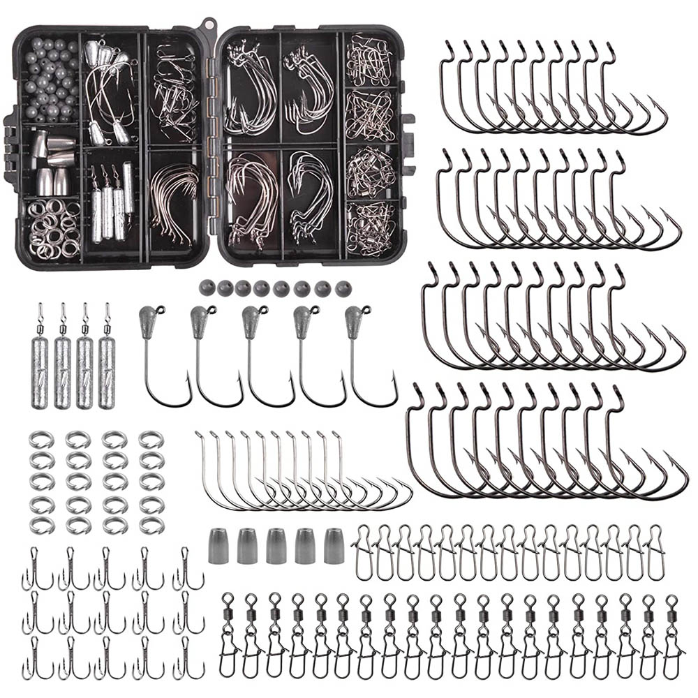 Fishing Equipment Shop - 166PCS Fishing tackle box Including worm
