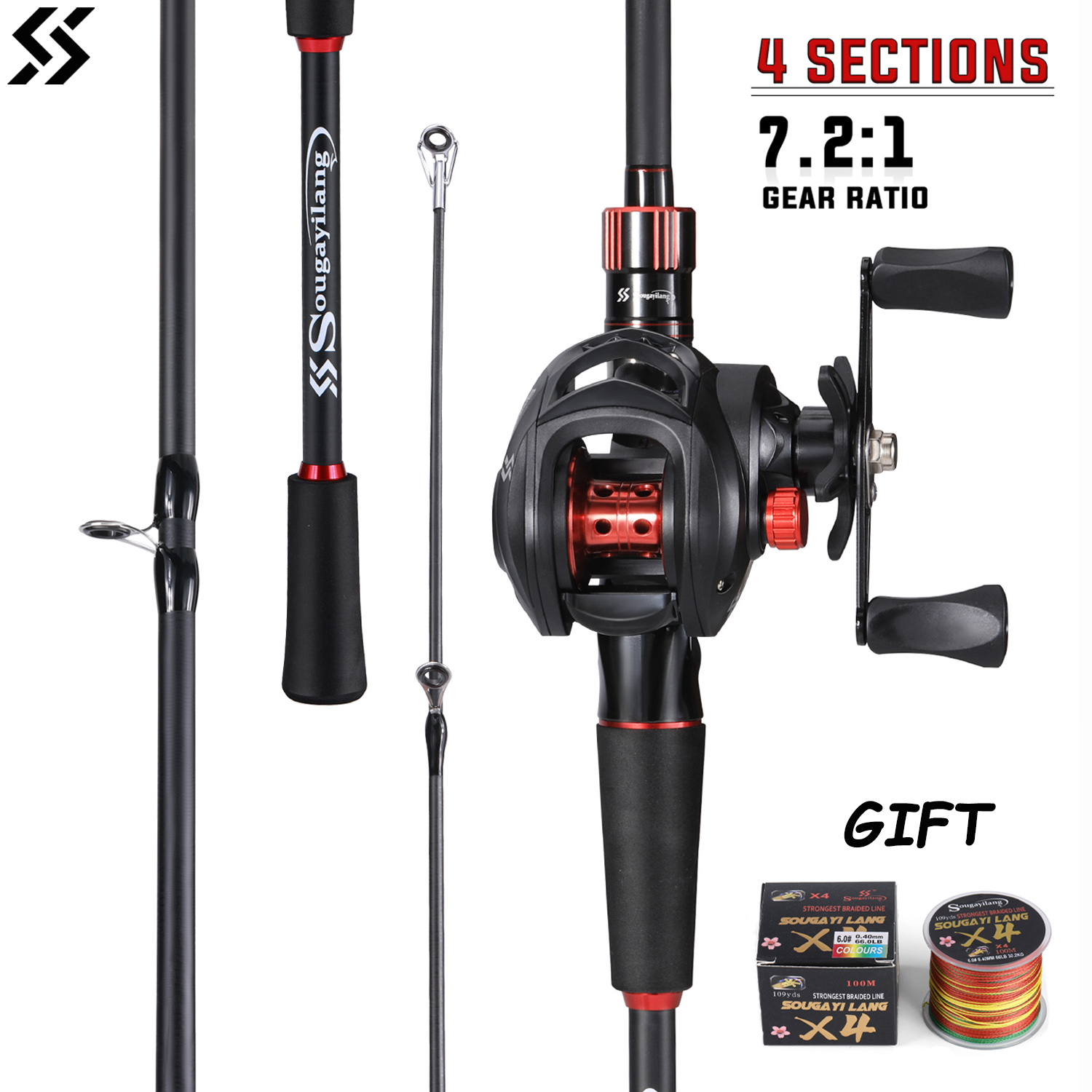 Fishing Equipment Europe - Sougayilang Fishing Rod and Reel Combo