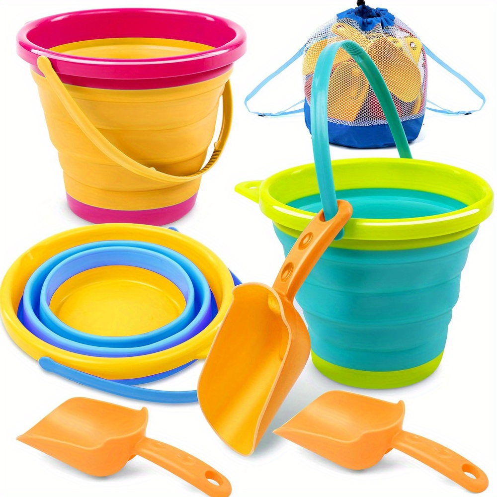 Fishing Equipment Bag - JOYFY 3 Packs Foldable Pail Bucket