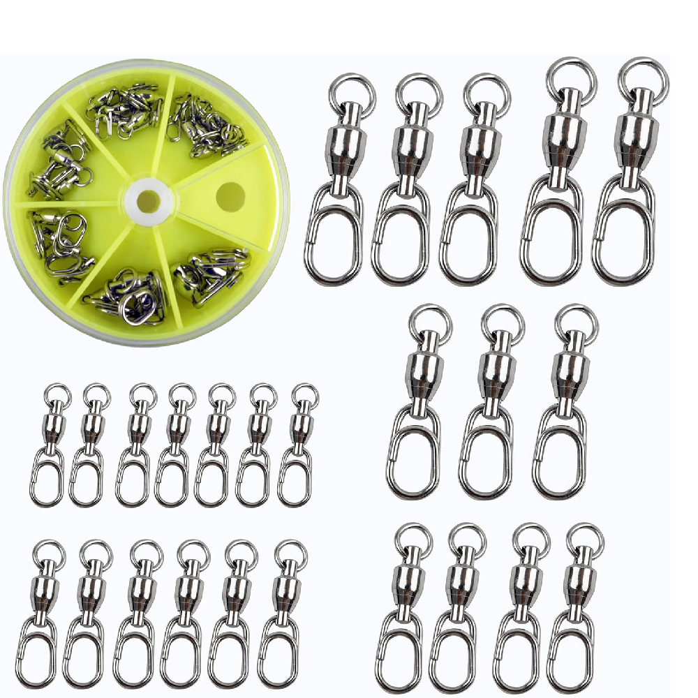 Fishing Equipment Shop - 25pcs Ball Bearing Fishing Swivels with