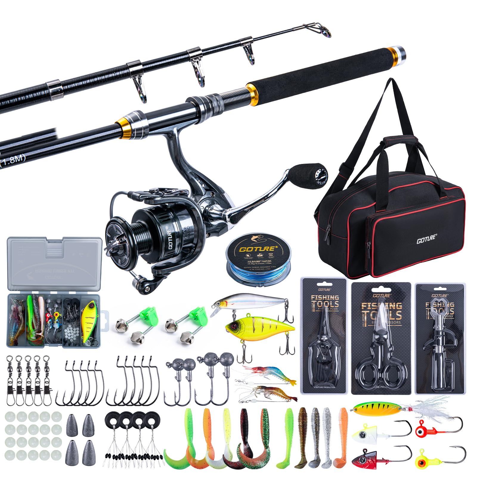 Fishing Equipment Europe - Goture Fishing Telescopic Rod and Reel