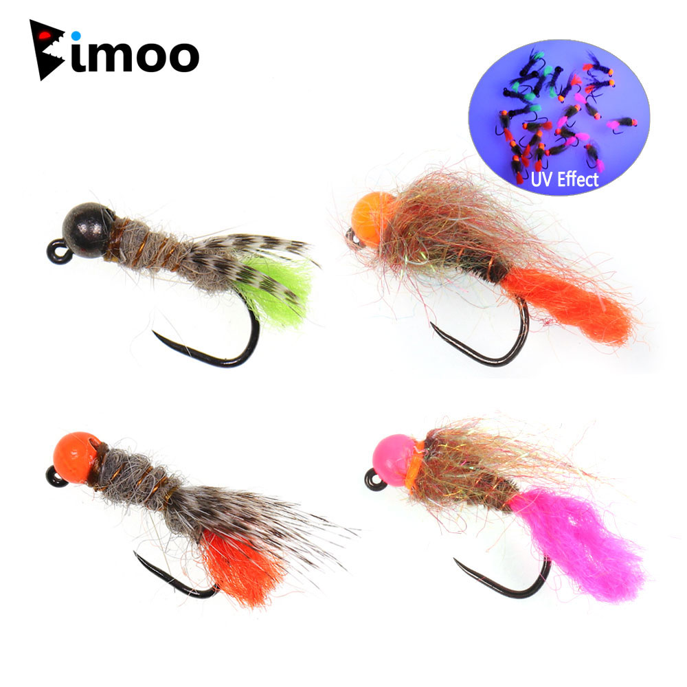 Fishing Equipment Europe - Bimoo 4PCS Tungsten Bead Head Barbless
