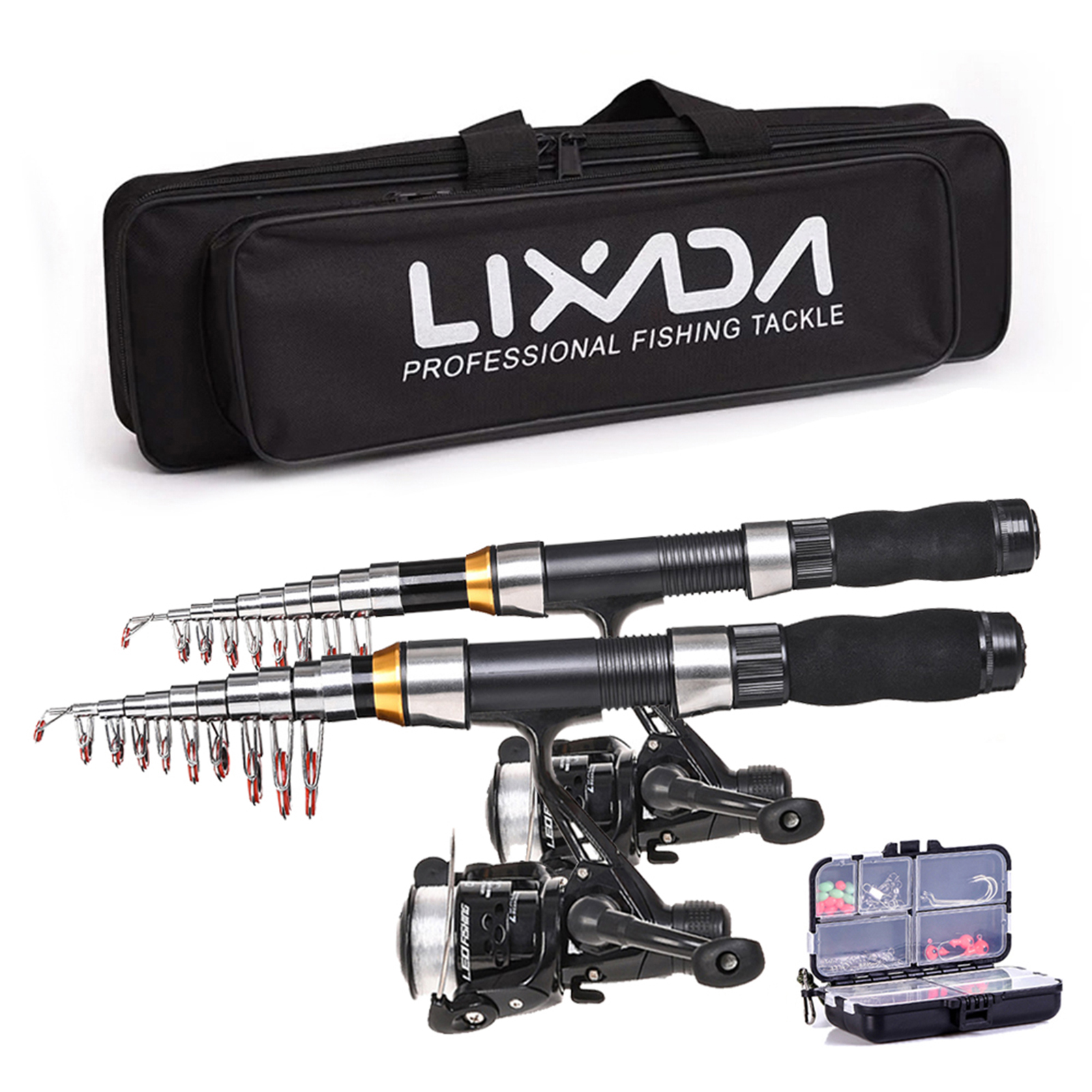 Fishing Equipment Europe - Lixada Fishing Rod Reel Combo Full