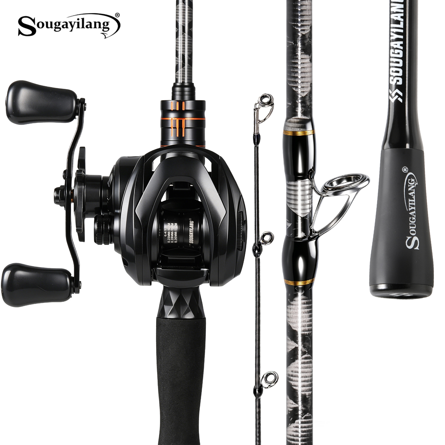 Fishing Equipment Europe - Sougayilang Baitcasting Fishing Set 1.8m Carbon