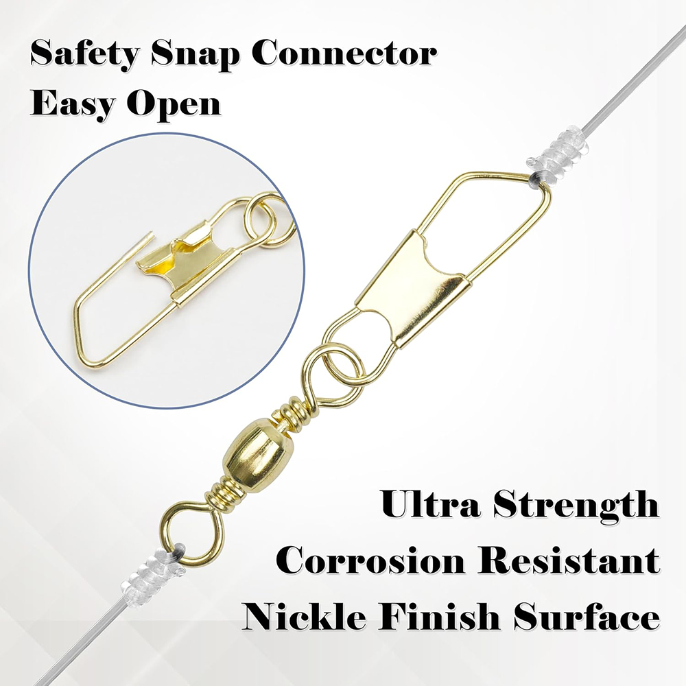 50Pcs Gold Fishing Barrel Swiv - Fishing Equipment Shop recension och pris