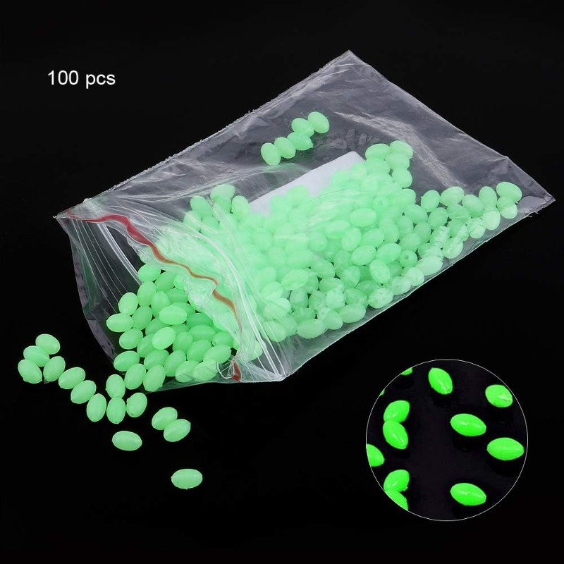 100pcs/lot Oval Night Luminous - Fishing Equipment And Tools recension och pris