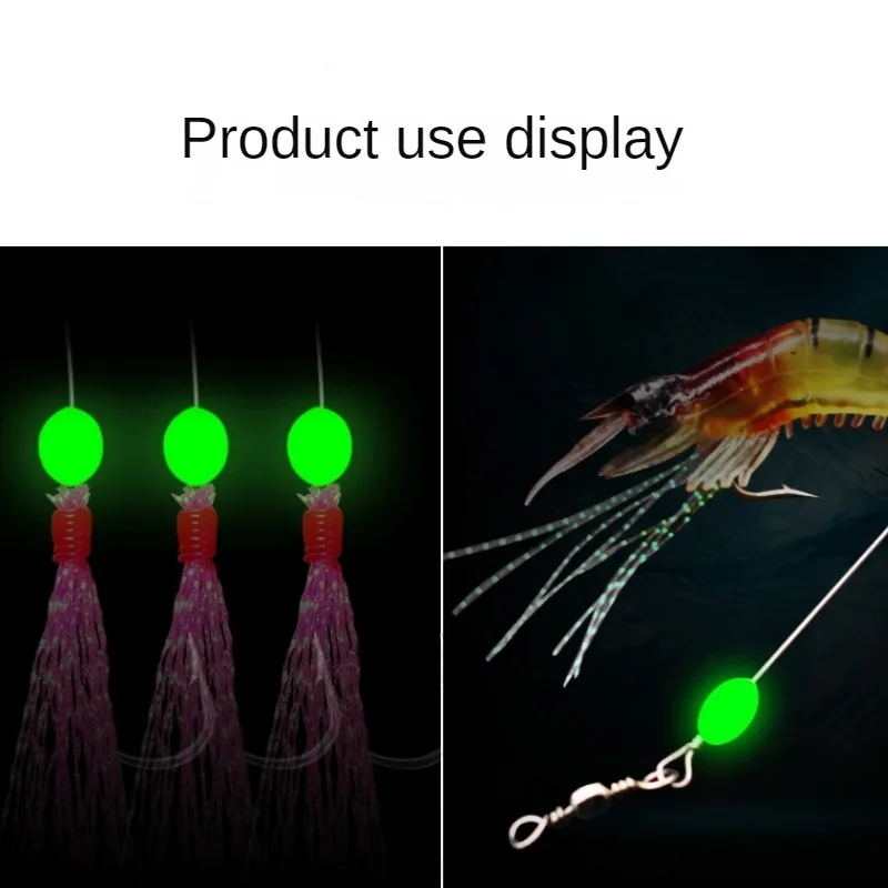 100pcs/lot Oval Night Luminous - Fishing Equipment And Tools recension och pris