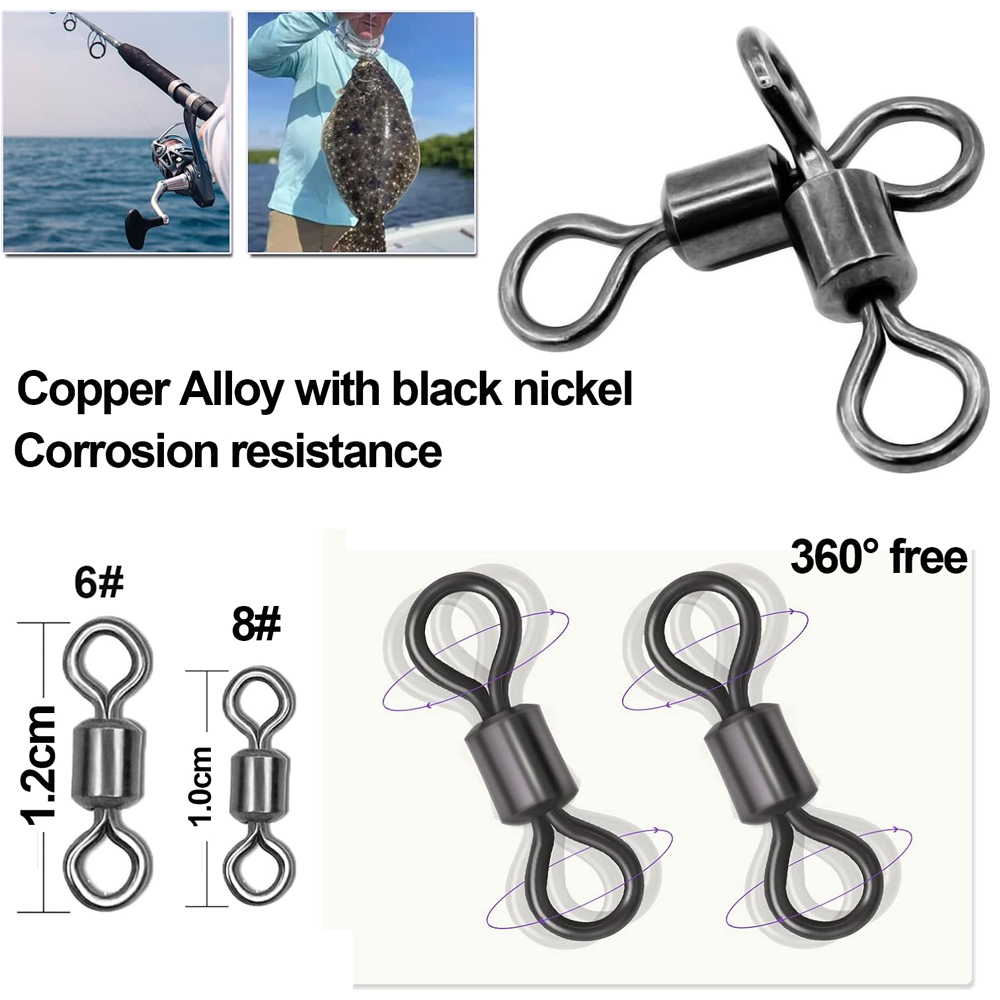 30Pcs 3 Way Swivels Fishing Co - Fishing Equipment Shop recension och pris