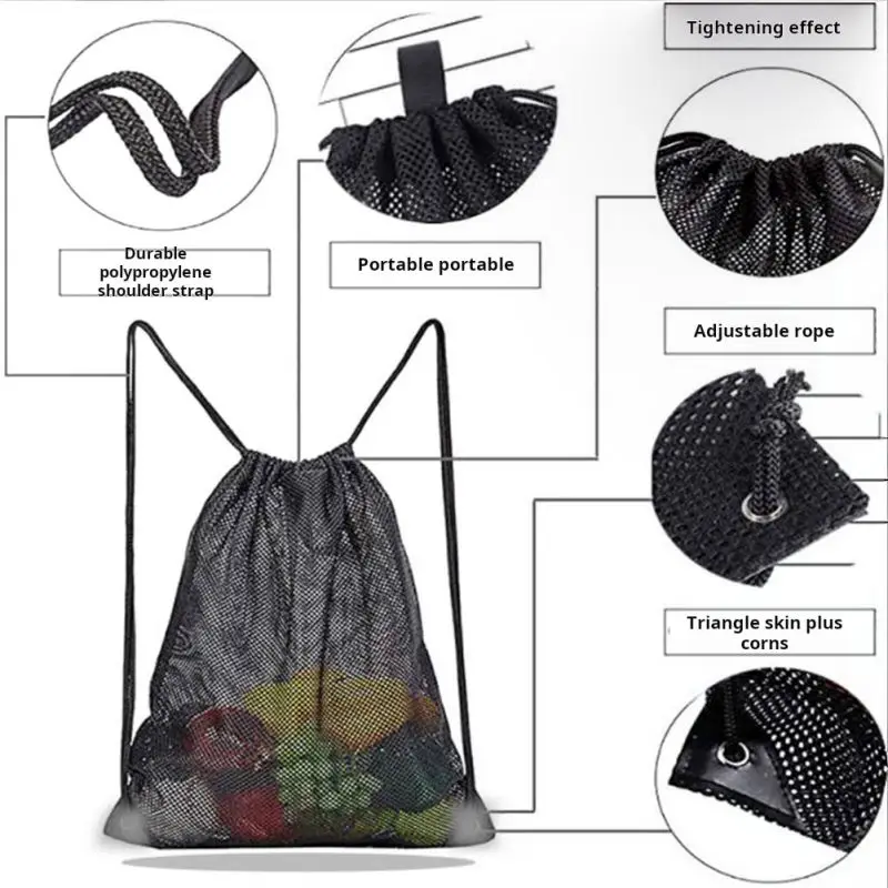 Mesh backpack with rope, quick - Fishing Equipment Bag recension och pris