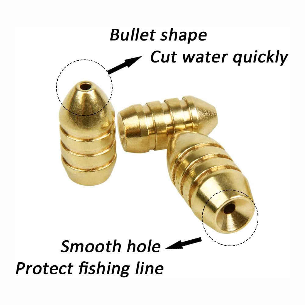 10Pcs Brass Fishing Weight Cop - Fishing Equipment Shop recension och pris