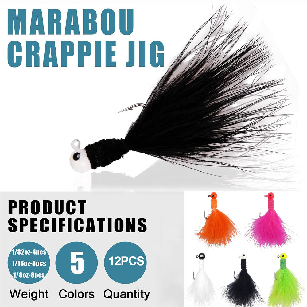 12Pcs Jig Heads for Fishing Cr - Fishing Equipment Shop recension och pris