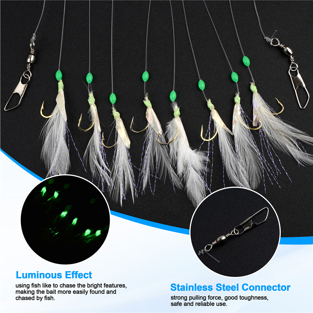 24Pcs=3Packs  8 in 1 Feather F - Fishing Equipment Shop recension och pris