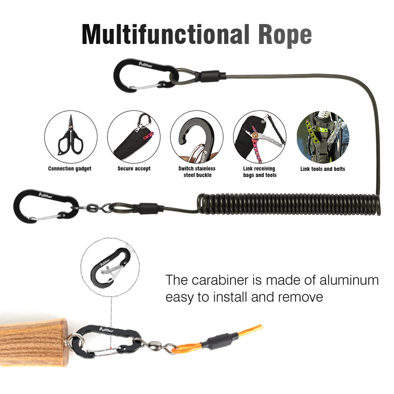 fishing tools Coiled Lanyards  - Fishing Equipment And Tools recension och pris