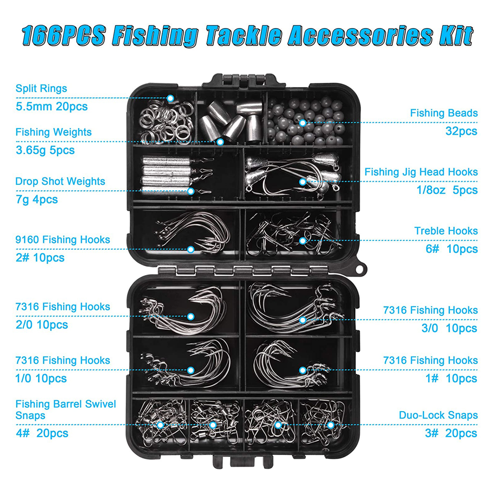 166PCS Fishing tackle box Incl - Fishing Equipment Shop recension och pris