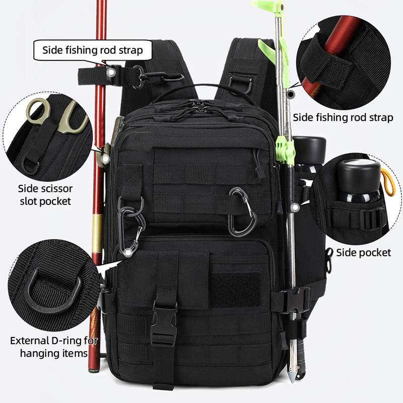 Camping Tactical Backpack Trav - Fishing Equipment Bag recension och pris