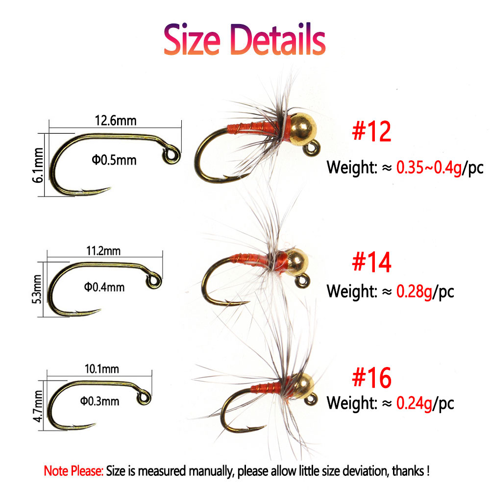 Bimoo 6pcs #12# 14 #16 Tungste - Fishing Equipment Europe recension och pris
