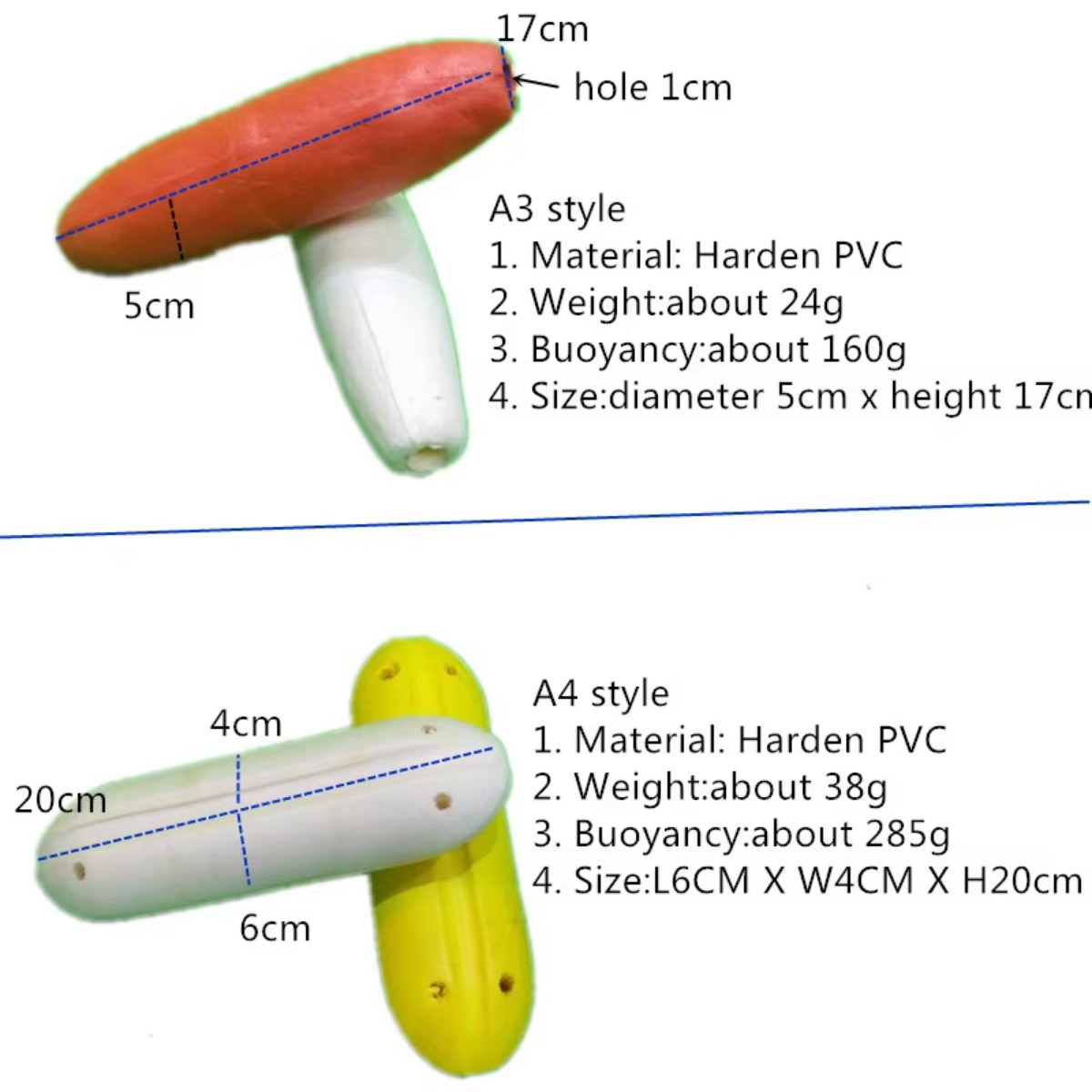 hard PVC foam floating ball aq - Fishing Equipment And Tools recension och pris