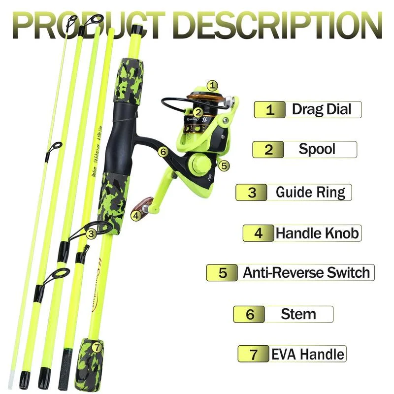 Sougayilang Portable 5 Section - Fishing Equipment Europe recension och pris