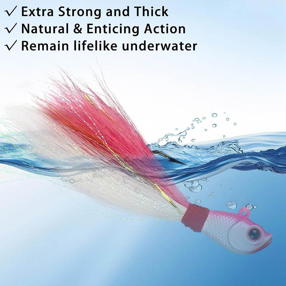 3pcs Bucktail Jigs Saltwater F - Fishing Equipment Shop recension och pris