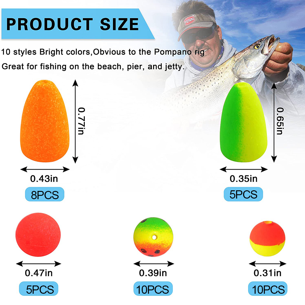 138Pcs Pompano Rigs Floats Bea - Fishing Equipment Shop recension och pris