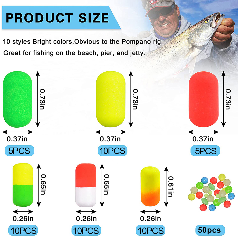 138Pcs Pompano Rigs Floats Bea - Fishing Equipment Shop recension och pris