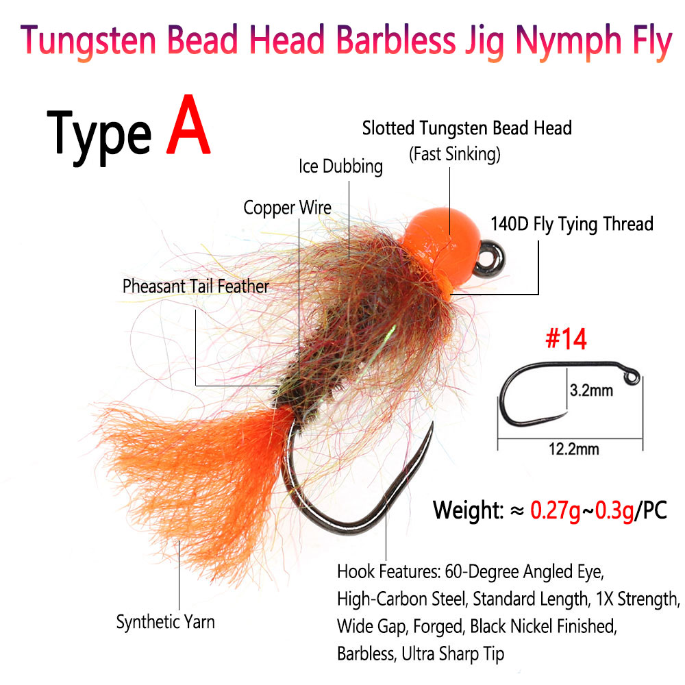 Bimoo 4PCS Tungsten Bead Head  - Fishing Equipment Europe recension och pris