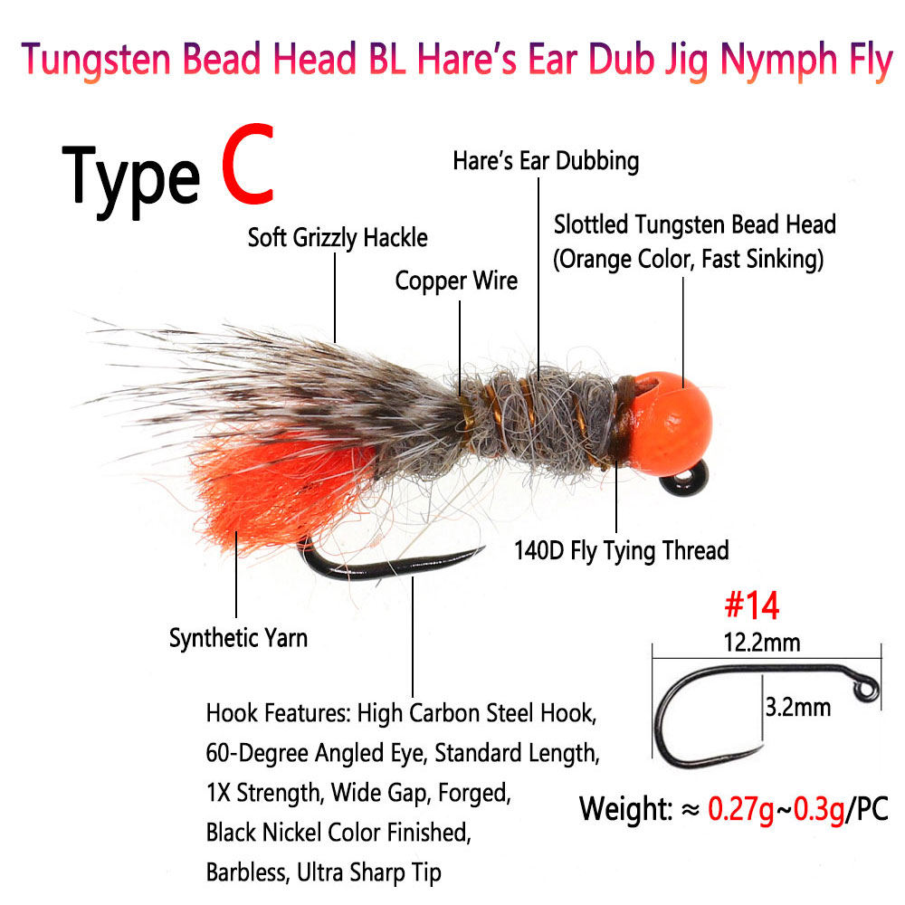 Bimoo 4PCS Tungsten Bead Head  - Fishing Equipment Europe recension och pris