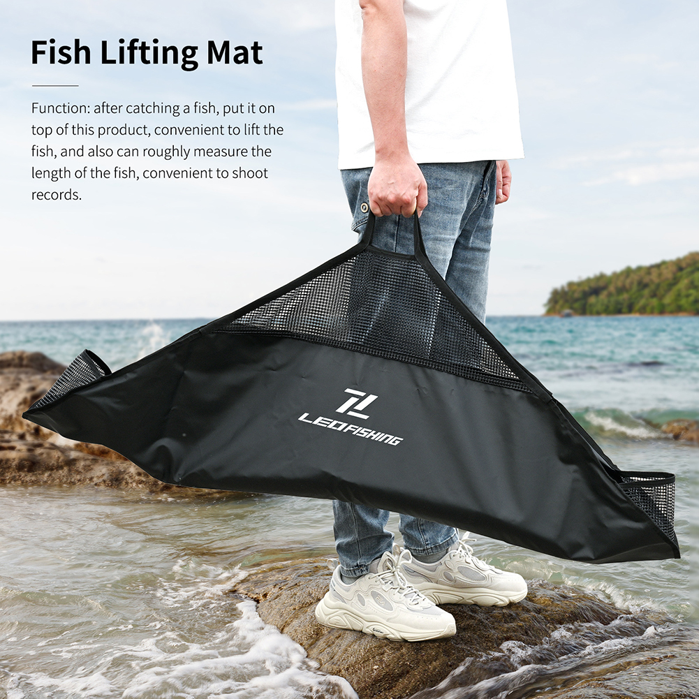 Black PVC Fishing Landing Mat  - Fishing Equipment Bag recension och pris